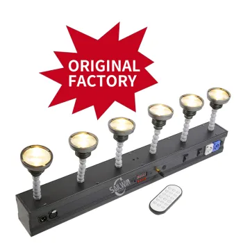 Wireless Battery-Powered LED Pinspot Light with DMX Control for Stage and Wedding Events