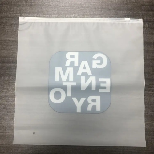 Customized Slider PVC Frosted CPE Zipper Plastic Bags