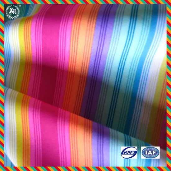 Rainbow Printed Fabric for Swimsuit