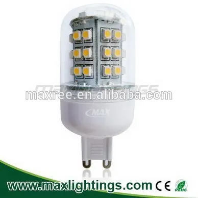 High Brightness led light 48pcs 3528SMD 3W high lumens 360 degree AC85-265V G9 LED bulb light