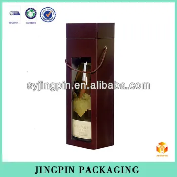 wine bottle paperboard box manufacturer with 128g art paper
