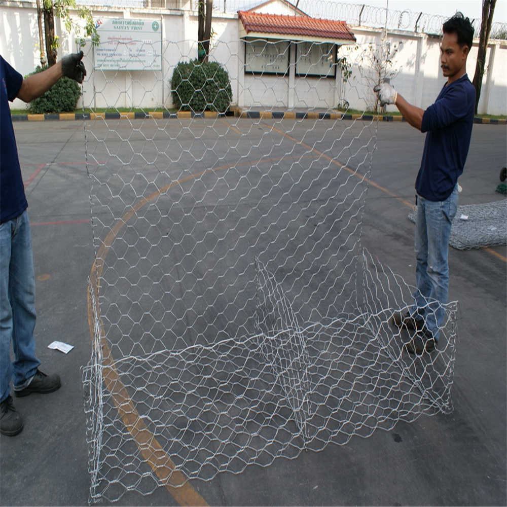 Galvanized/ PVC Coated Gabion Box Retaining Wall