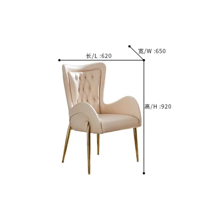 Vantervi High-End Golden Base Luxury Home Office Future Computer Desk