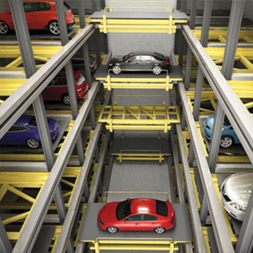 Sistema de estacionamiento automatizado de SEMI AGV para automóviles