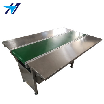 Bilateral stainless steel table short belt line