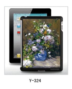 Arte pittura Ipad Case con foto 3d, pc cassa rivestita in gomma, più colori disponibili