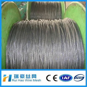 Galvanized steel strand ,steel wire rope