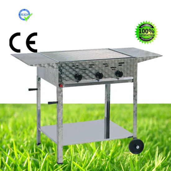 Gas Barbecue Grills with Table, Wheels