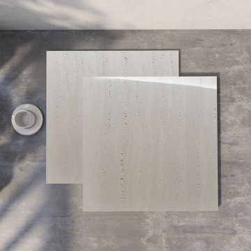 600x600mm Yüksek Güvenlik Traverten Porselen Fayans - Villa avluları, açık kareler ve parlak mat kaplamalı kayma anti -kayma zeminleri için ideal