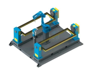 Rotating Automatic Welding Positioner for ABB/KUKA/Fanuc/Yaskawa Robot Arms - OEM