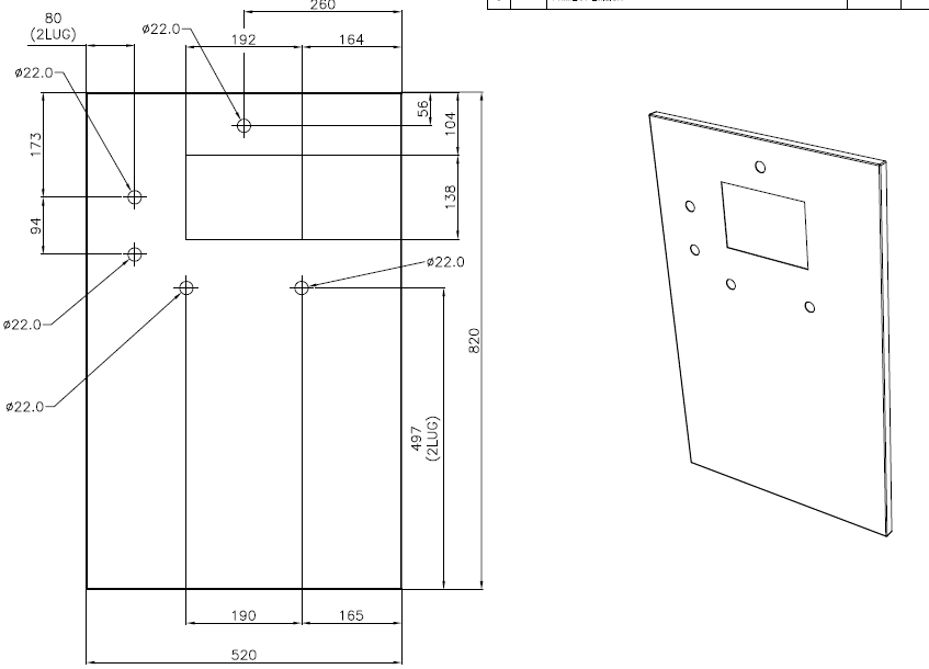 Electrical Cabinet 2 inner door design