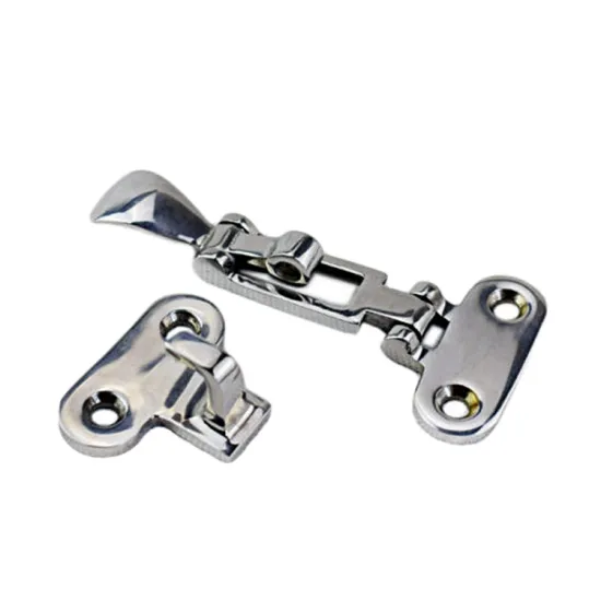 Stainless Steel Lockable Hasp Latch Fastener for Boat Deck Clamp Anti-Rattle