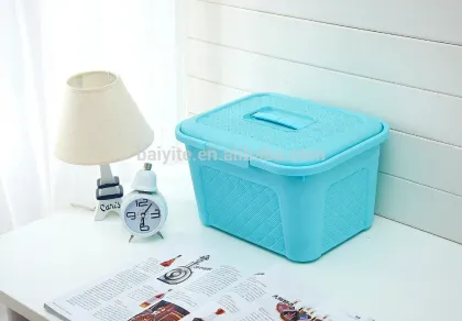household plastic storage box, storage box with handle