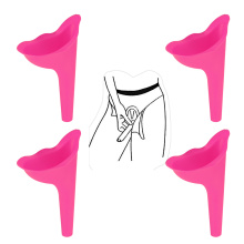 4pcs Ladies Portable Silicone Urinal Funnel Female Private Nursing Women Emergency Field Vertical Urinal For Outdoor Travel