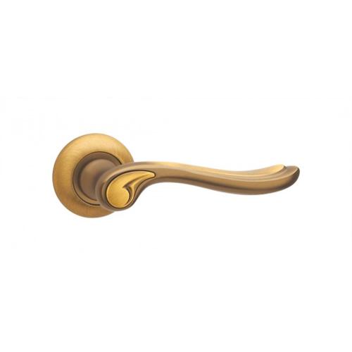 Polished front external modern door lever handles