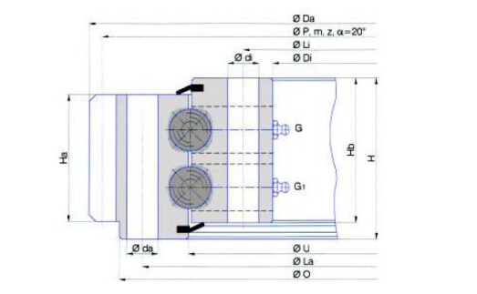 External Gear Type Slewing Bearing