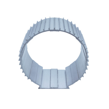 Aluminum alloy motor stator housing with heat dissipation