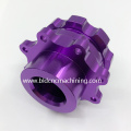 ခရမ်းရောင် anodized နှင့်အတူ CNC စက်အလူမီနီယံတယ်လီစကုပ်အစိတ်အပိုင်းများ