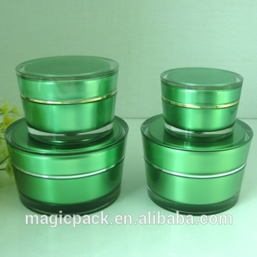 15g 30g 50g 75g acrylic material green collor uv gel jars