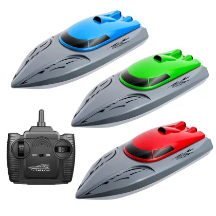 2.4G Remote-Controlled Waterproof Racing Boat for Kids