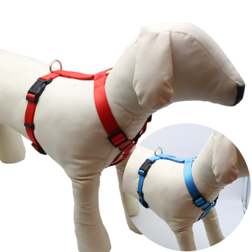 Gilet de harnais de chien de type H-de type H réglable avec collier réfléchissant et lumières LED