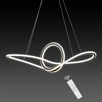 Modern Indoor LED Chandelier Wave Pendant Light for Kitchen Island