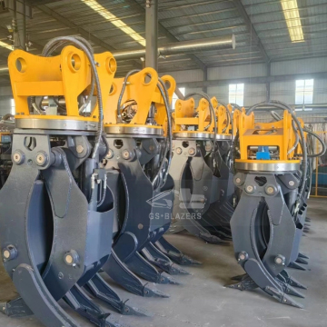Excavator Grapple Buckets for Wood Handling