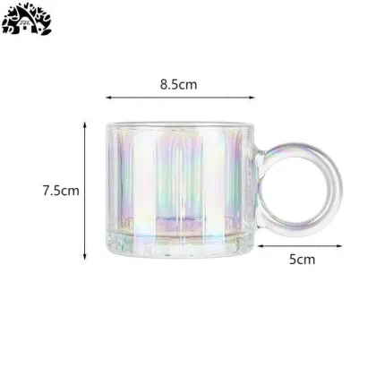 Glass Mug with Handle: A Luxurious Pyrex Glass Water Cup and Coffee Cup