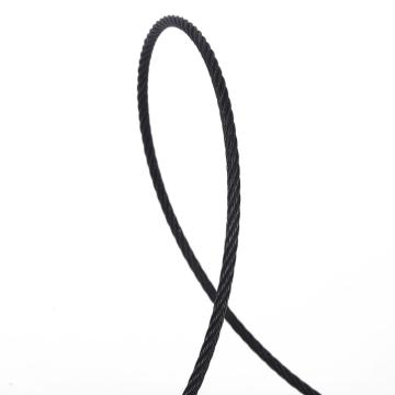 ROPE DE VILLES INTÉRIEURS 6X19 + FC Black en acier pour une barrière invisible