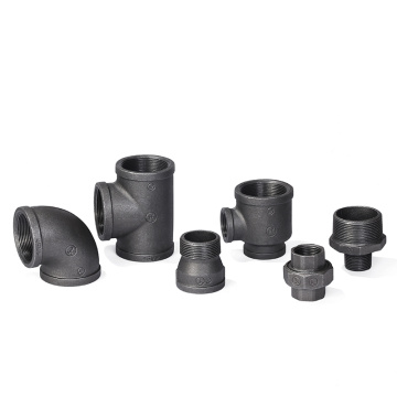 Sturdy Black Galvanized Pipe Connectors