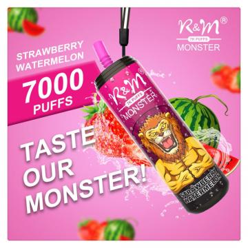 Todos os sabores R&amp;M Monster 7000 Puffs por atacado