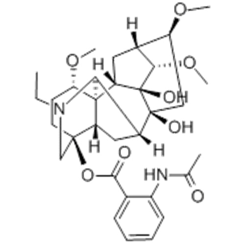 (1α, 14α, 16β) 4- (2-ακετυλαμινο) βενζοϊκό αιθύλιο-1,14,16-τριμεθοξυακονιτάνιο-4,8,9-τριόλη CAS 32854-75-4