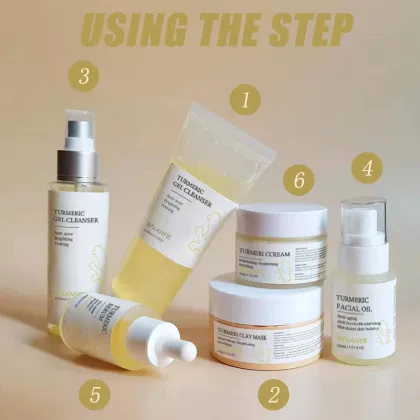Organic Korean Brightening Turmeric Skin Care Set - OEM ODM Private Label