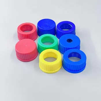 GL14 GL45 GL80 Laboratory Red Blue Plastic Screw Sealed Reagent Bottle Caps