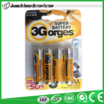Good Quality Iec Standard Ce Certification Aa R6P Super Heavy Duty Battery