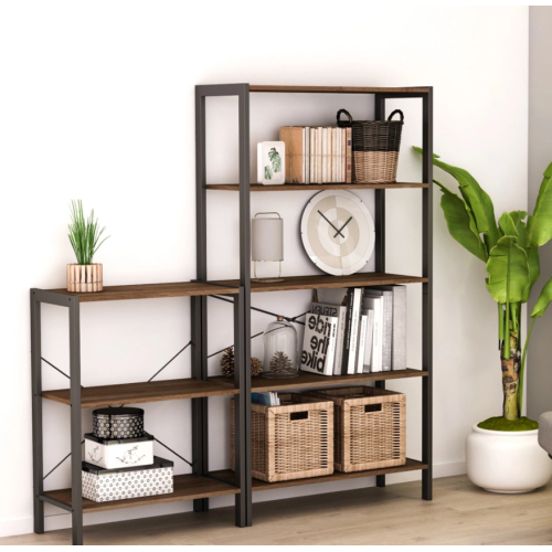 Easy to install metal bookshelf