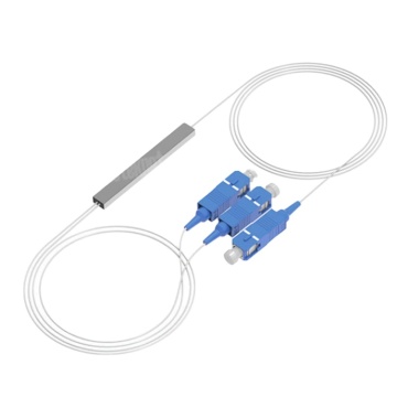 1x2 SC UPC GPON PLC Mini Steel Fiber Optic Splitter for FTTH