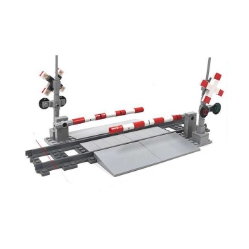 Stemedu Train Track Rail Traffic Lights Aisle Barrier Set