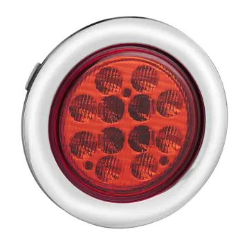 E-mark 4 inch Tail Lights chrome grommet