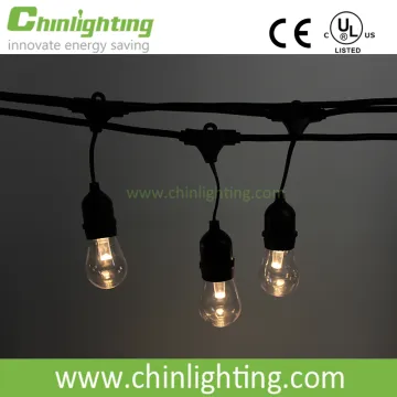 hot sell Led filament string light gold tint bulb ST64 string light