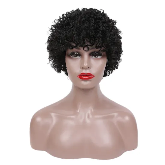 Wholesale Kinky Curly 100% Human Hair Wigs With Fringe