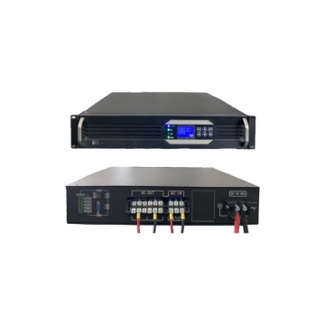 48VDC to 120VAC 1-6KVA Rack-Mount Solar Power Inverter with Pure Sine Wave Technology and LCD Display