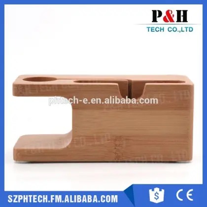 For Apple Watch Stand Charging Dock, Wood Charging Holder for Apple Watch Stand and for iPhone