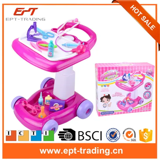 Kids doctor role play doctor cart doctor toy for pretend