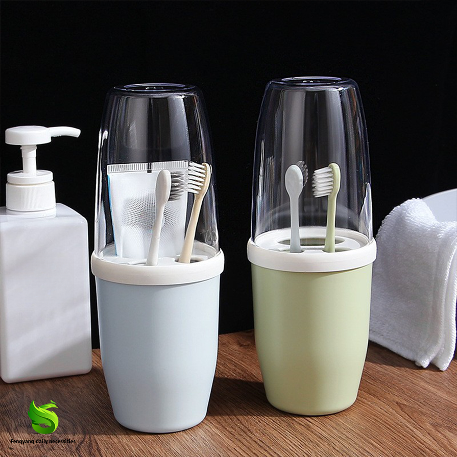 Multi-Function Toothbrush Holder for Mouthwash Cups