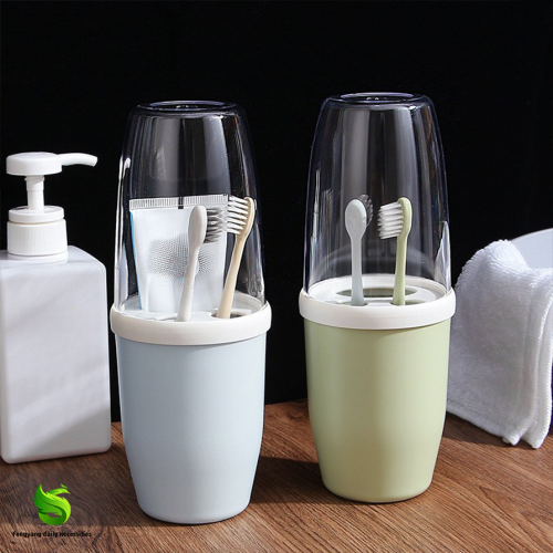 Multi-Function Toothbrush Holder for Mouthwash Cups