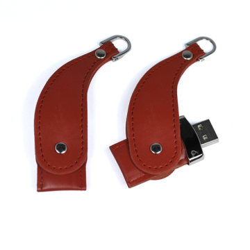 Leather Swivel USB 2.0 Flash Memory Pen Drve
