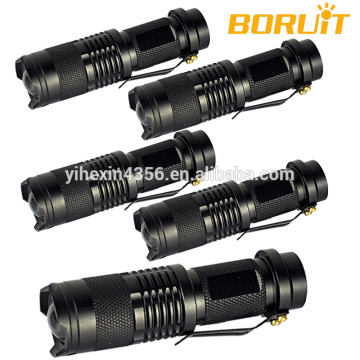 2016 high quailty Aluminum Rechargeable Powerful Zoom Led Flashlight Torch