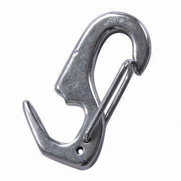 Stainless steel special spring hook, measures 90mm