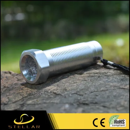 Golden supplier gift led flashlight manual flashlight
